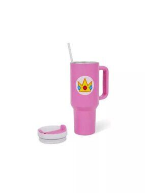 Super Mario Princess Peach 40oz Stainless Steel Insulated Tumbler